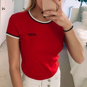 ruby red TOMMY HILFIGER tee